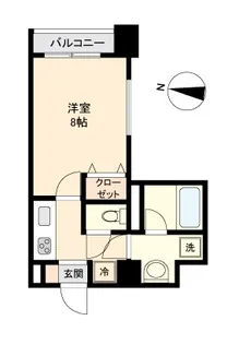 ガーネットヒルズ上杉【5階】の間取り