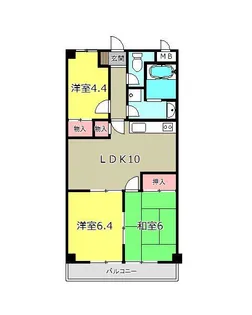 アスティー霞台【4階】の間取り