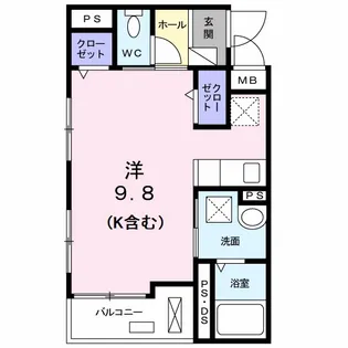 東京都日野市大字日野【マンション】の間取り