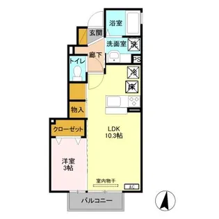 セジュールウィット・キャンベル【1階】の間取り