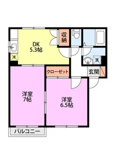 グランディール【2階】の間取り