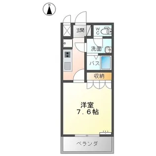 68シェルル【2階】の間取り