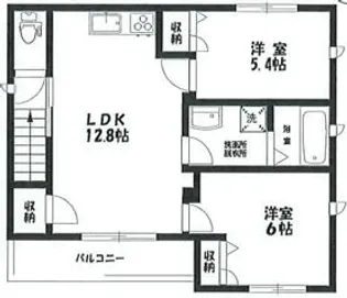ミュゲ岸町【2階】の間取り