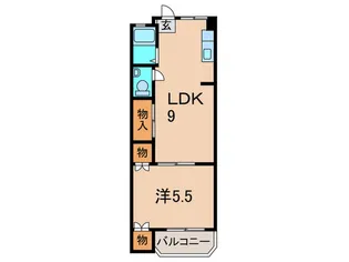 グレイス川西南館【5階】の間取り