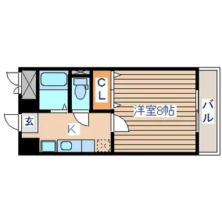 1Kの間取り画像