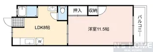 1LDKの間取り画像