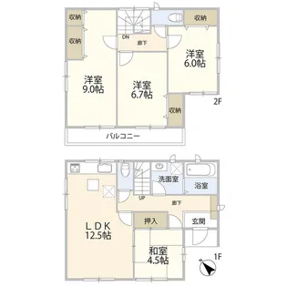 東京都町田市玉川学園7【一戸建】の間取り