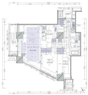 品川タワーレジデンス【18階】の間取り