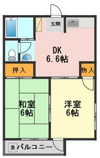 東京都江戸川区本一色1【マンション】の間取り