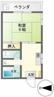 ハイツ川村【1階】の間取り