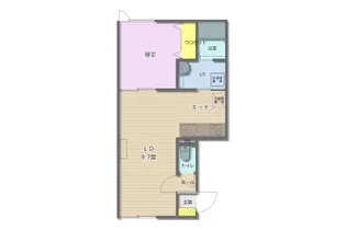 ソレイユ・オレンジB【2階】の間取り