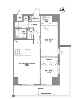 東京都新宿区西新宿8【マンション】の間取り