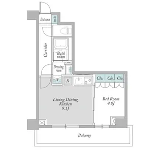 東京都中野区江古田3【マンション】の間取り