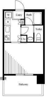 ブリリアタワー浜離宮【11階】の間取り