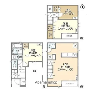 千葉県市川市市川3【一戸建】の間取り