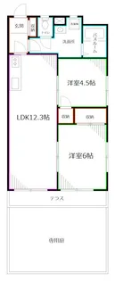 東京都中野区若宮2【アパート】の間取り