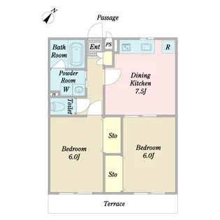 フォレスタ弐番館【1階】の間取り