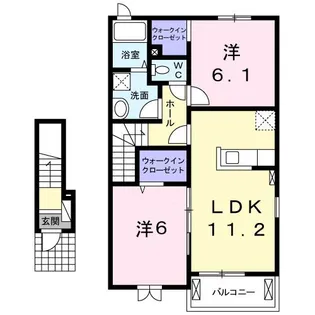 サニーグレイスII【2階】の間取り