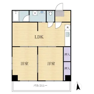 ロータス阿弥陀池スクエア【5階】の間取り