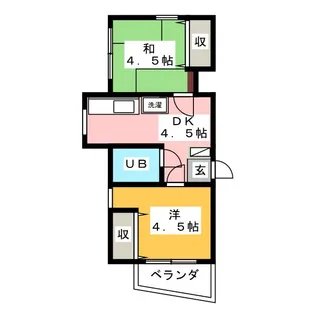 コスモ壱番館【3階】の間取り