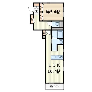 Vieuno Warabi【3階】の間取り