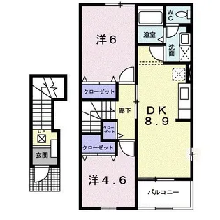 セレノピアッツァ A【2階】の間取り