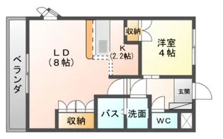 愛媛県宇和島市保田【アパート】の間取り