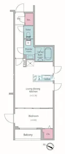 ドゥーエ梅屋敷【3階】の間取り