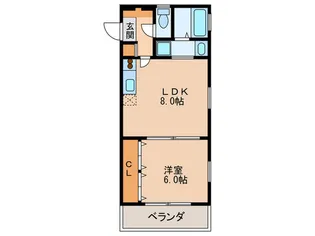 ラ・メゾンさくら【3階】の間取り