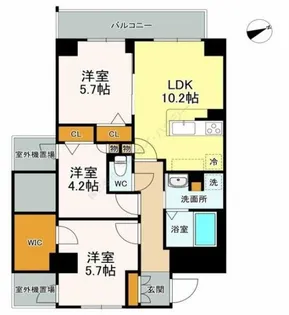 LASA大崎V【4階】の間取り
