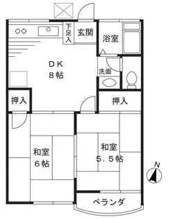 クリスタルハイツ【2階】の間取り