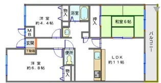 露風館【5階】の間取り