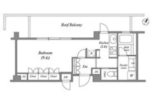 プラチナコート広尾【4階】の間取り