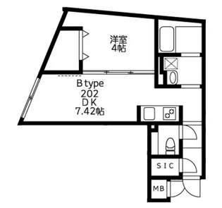 U Residence武蔵小山【1階】の間取り