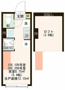 クレインリーベン北赤羽【2階】の間取り