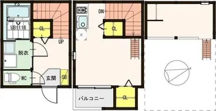 コンフォール仙台若林【1階】の間取り