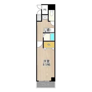 CITY SPIRE上本町【6階】の間取り