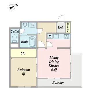 メゾンドソレイユ【2階】の間取り