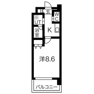 スプランディッド新大阪III【11階】の間取り