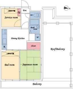 日興パレス武蔵関PARTII【4階】の間取り