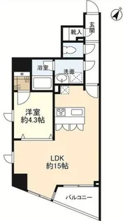 プロスペクト渋谷道玄坂【9階】の間取り