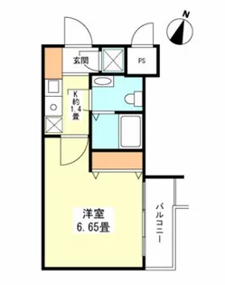 べレール目黒【2階】の間取り
