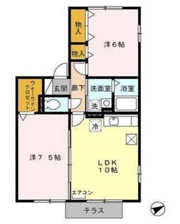 ホルス・セレク【1階】の間取り