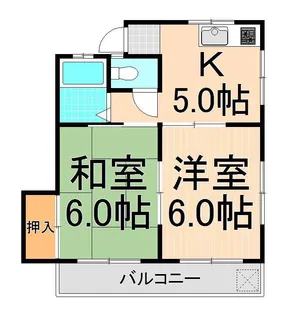 冨岡マンション【2階】の間取り