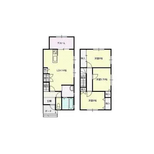 ピサリ福岡D棟【1階】の間取り