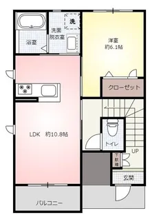 ラフォーレ金木犀【2階】の間取り
