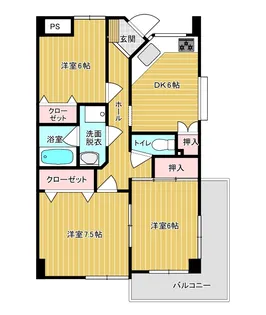 メゾンタケウチII【2階】の間取り