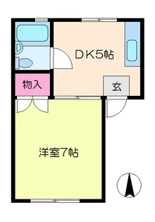 ユニオンハイツ【2階】の間取り