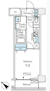 LUMICITY月島【4階】の間取り