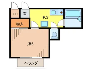 シャン・ラ・ヴィ-ヌ【1階】の間取り
